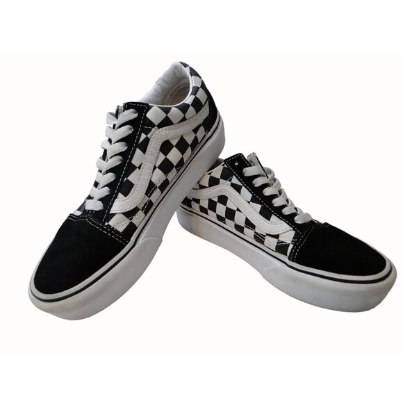 Vans Old Skool Primary Checker Board Skate Shoe Low Top Sneaker M 3.5 W 5 - Picture 1 of 9
